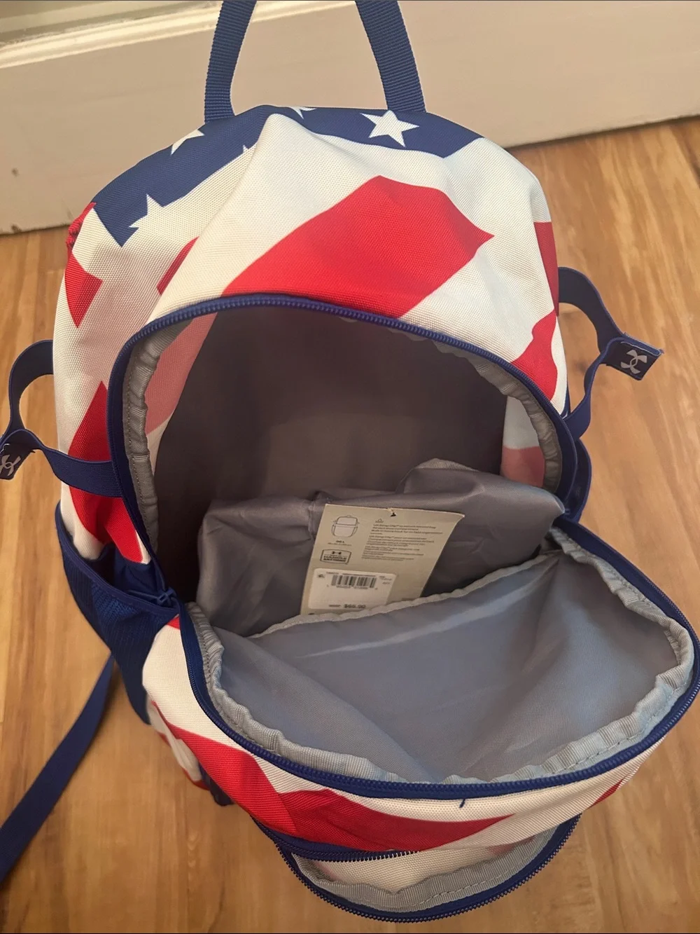 Under Armour Red White and Blue Stars & Stripes Backpack